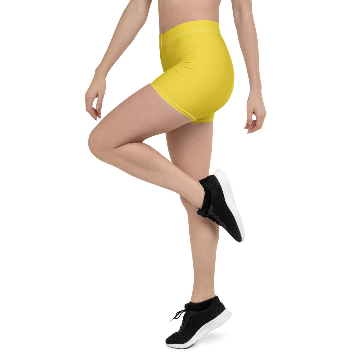 Bahamas Yellow Leggings Shorts - Conscious Apparel Store