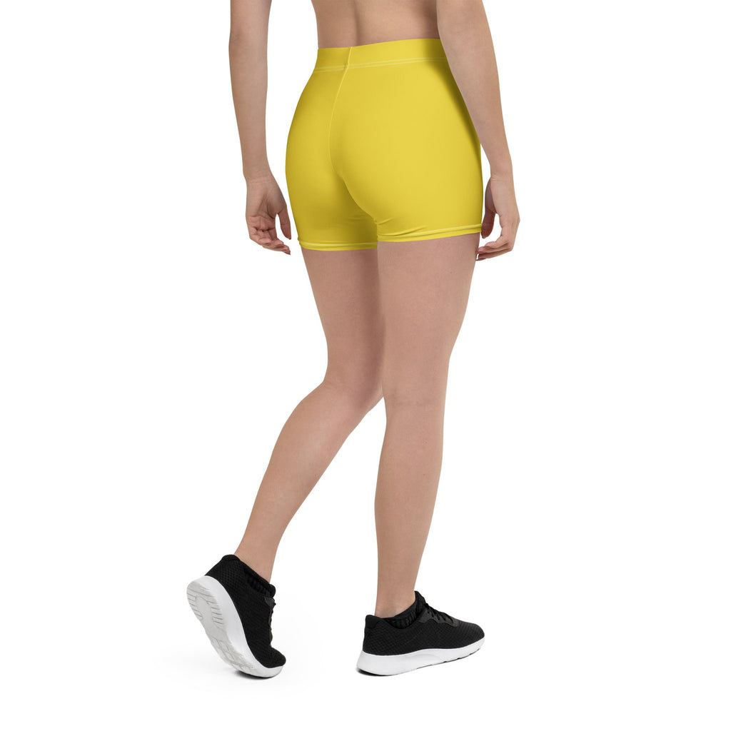 Bahamas Yellow Leggings Shorts - Conscious Apparel Store
