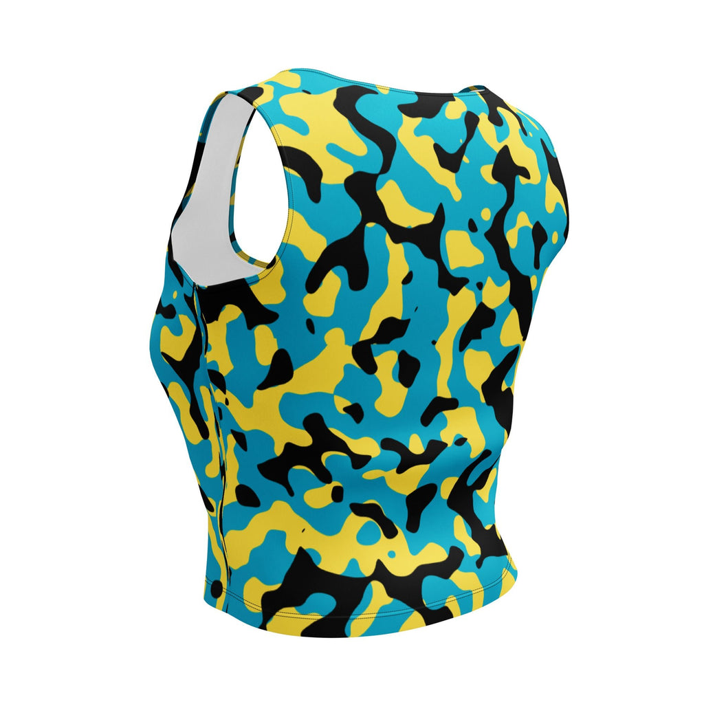 Bahamian Girl Camo Crop Top - Conscious Apparel Store