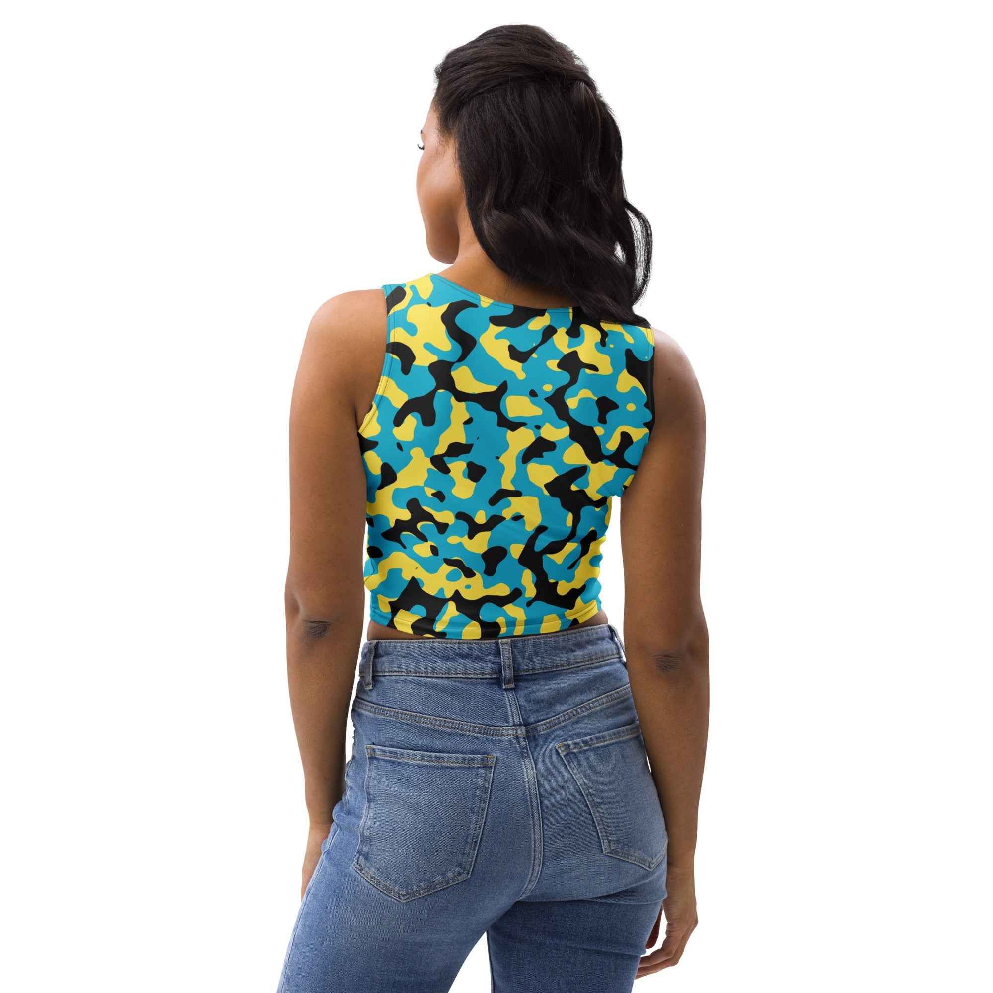 Bahamian Girl Camo Crop Top - Conscious Apparel Store