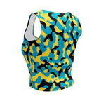 Bahamian Girl Camo Crop Top - Conscious Apparel Store