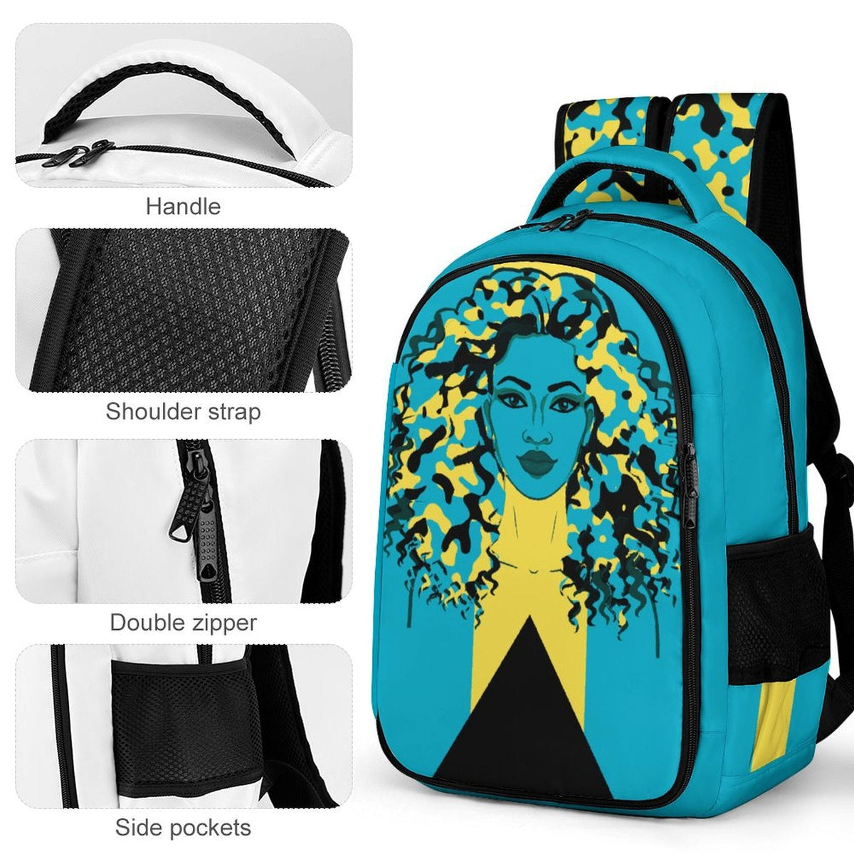 Bahamian Girl Casual Backpack - Conscious Apparel Store