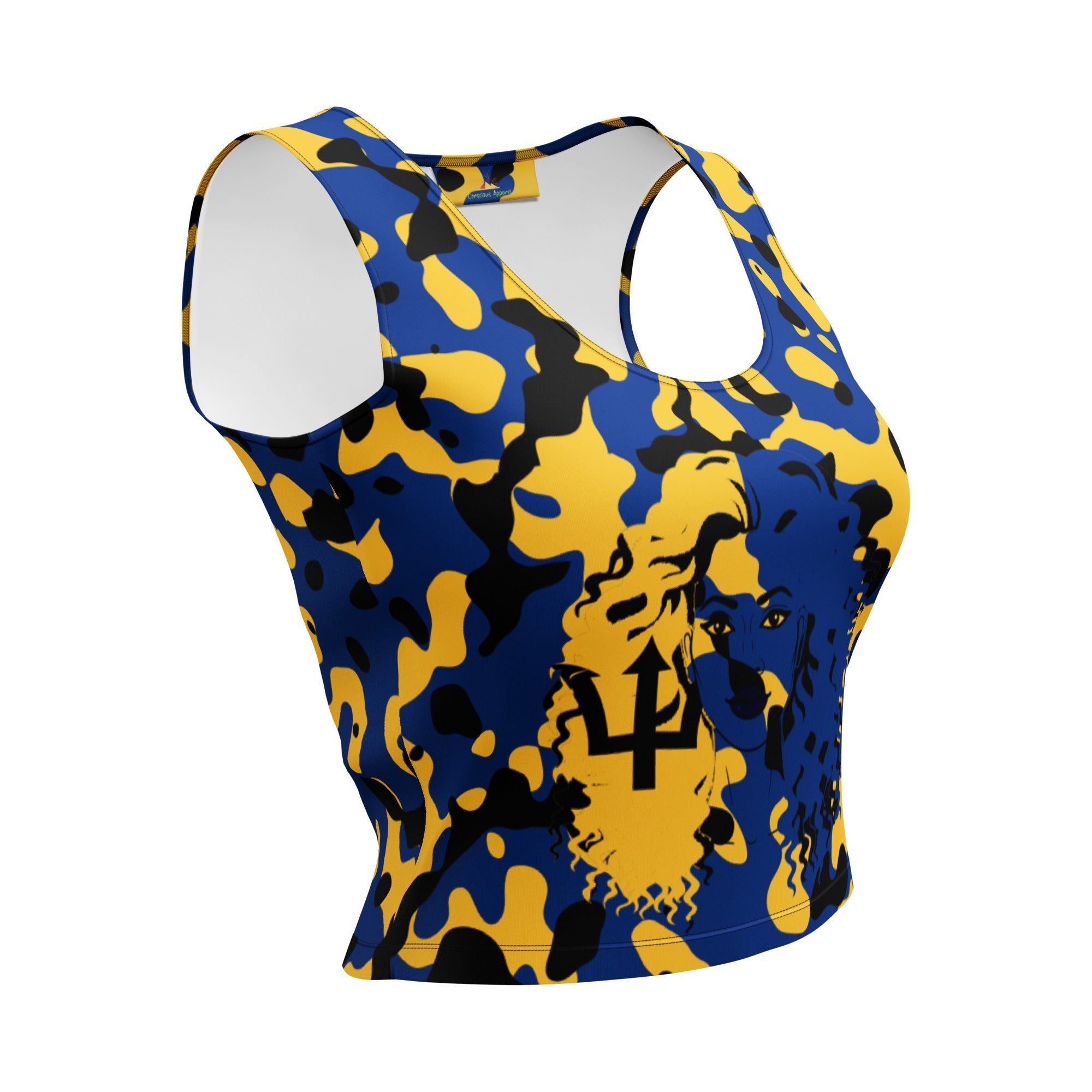 Bajan Girl Camo Crop Top - Conscious Apparel Store