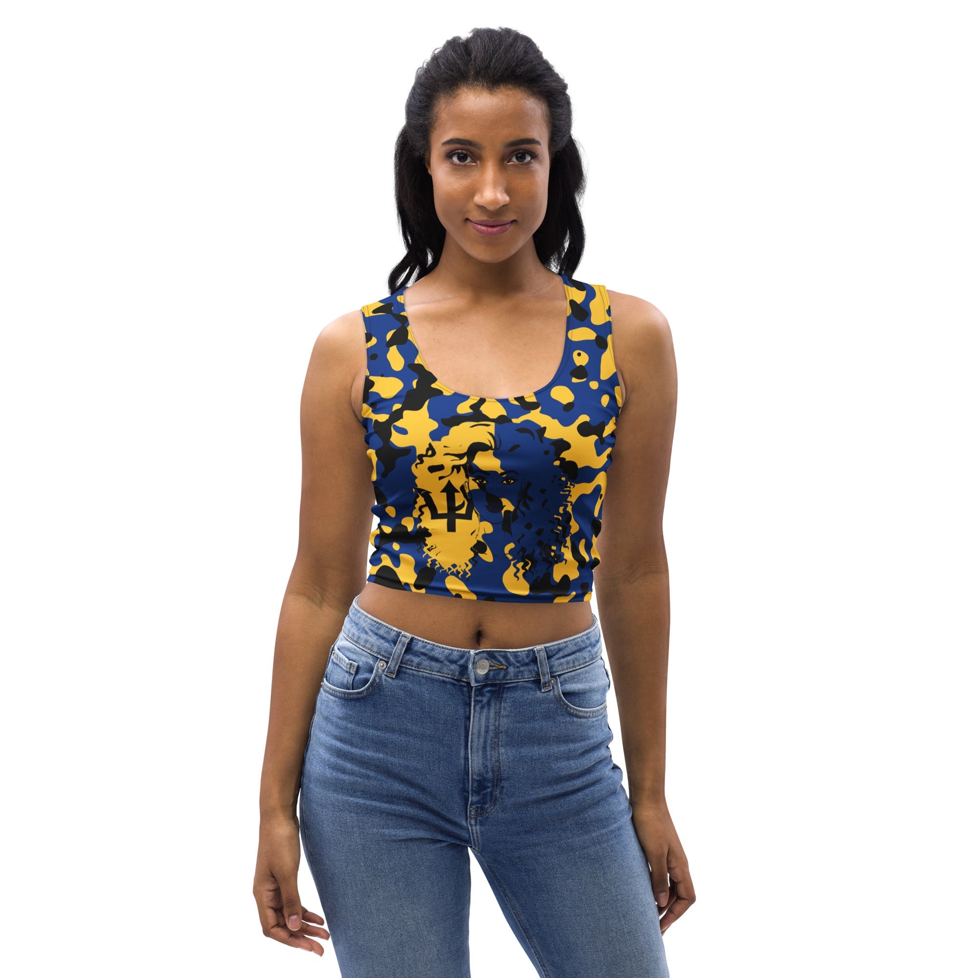 Bajan Girl Camo Crop Top - Conscious Apparel Store