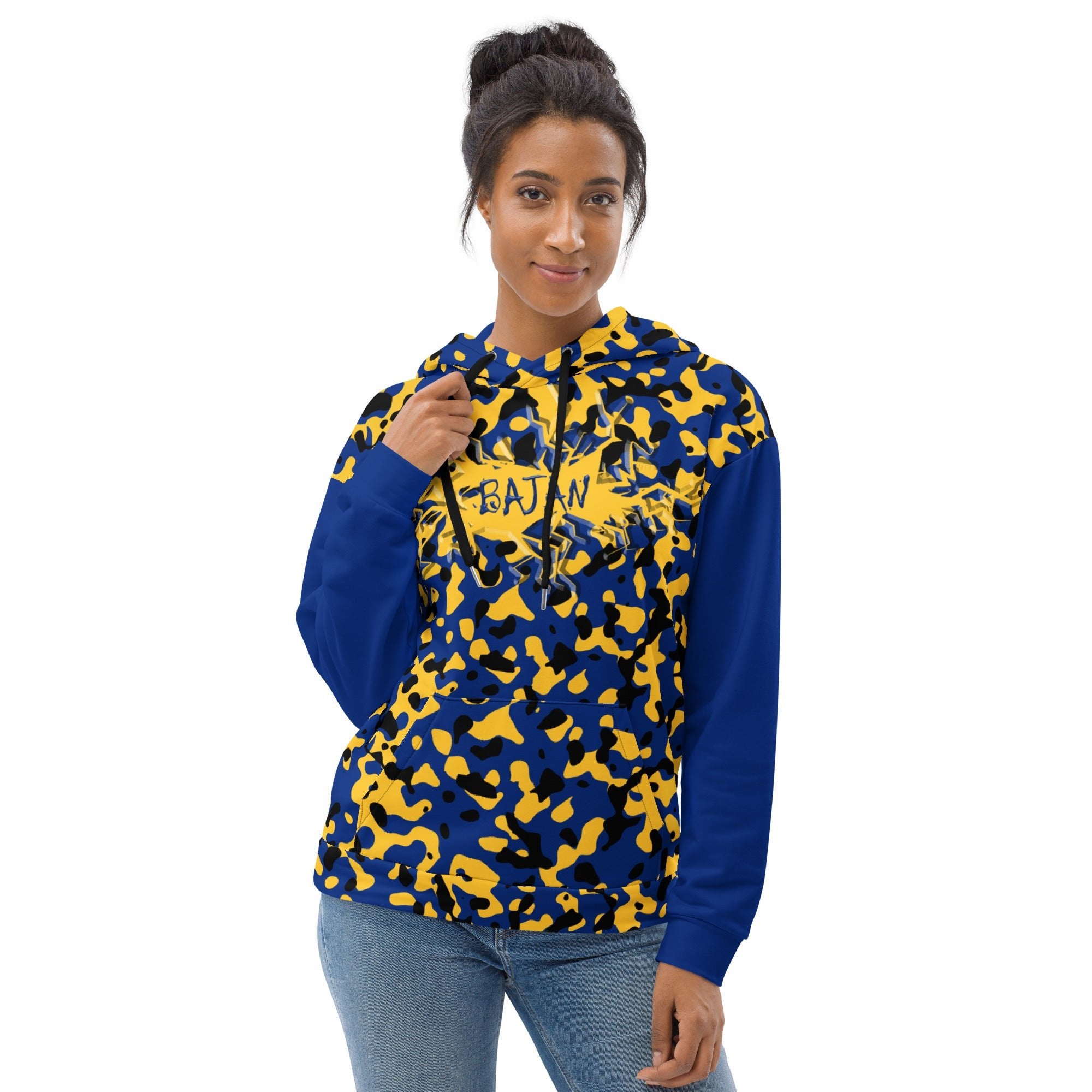 Bajan Girl Camo Unisex Pullover Hoodie - Conscious Apparel Store
