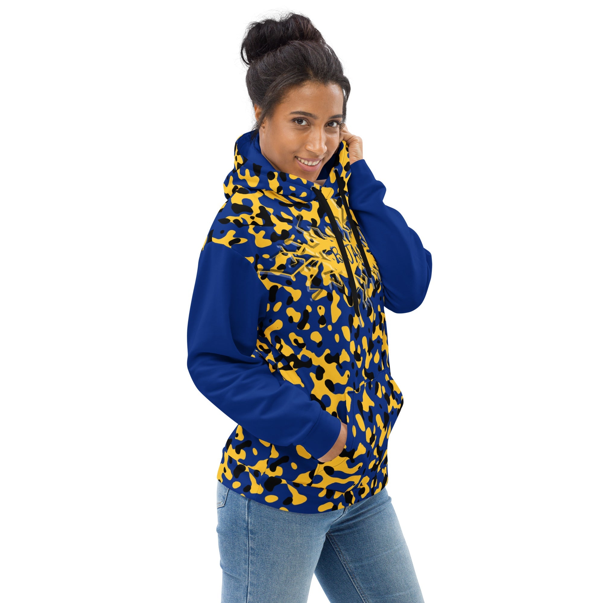Bajan Girl Camo Unisex Pullover Hoodie - Conscious Apparel Store