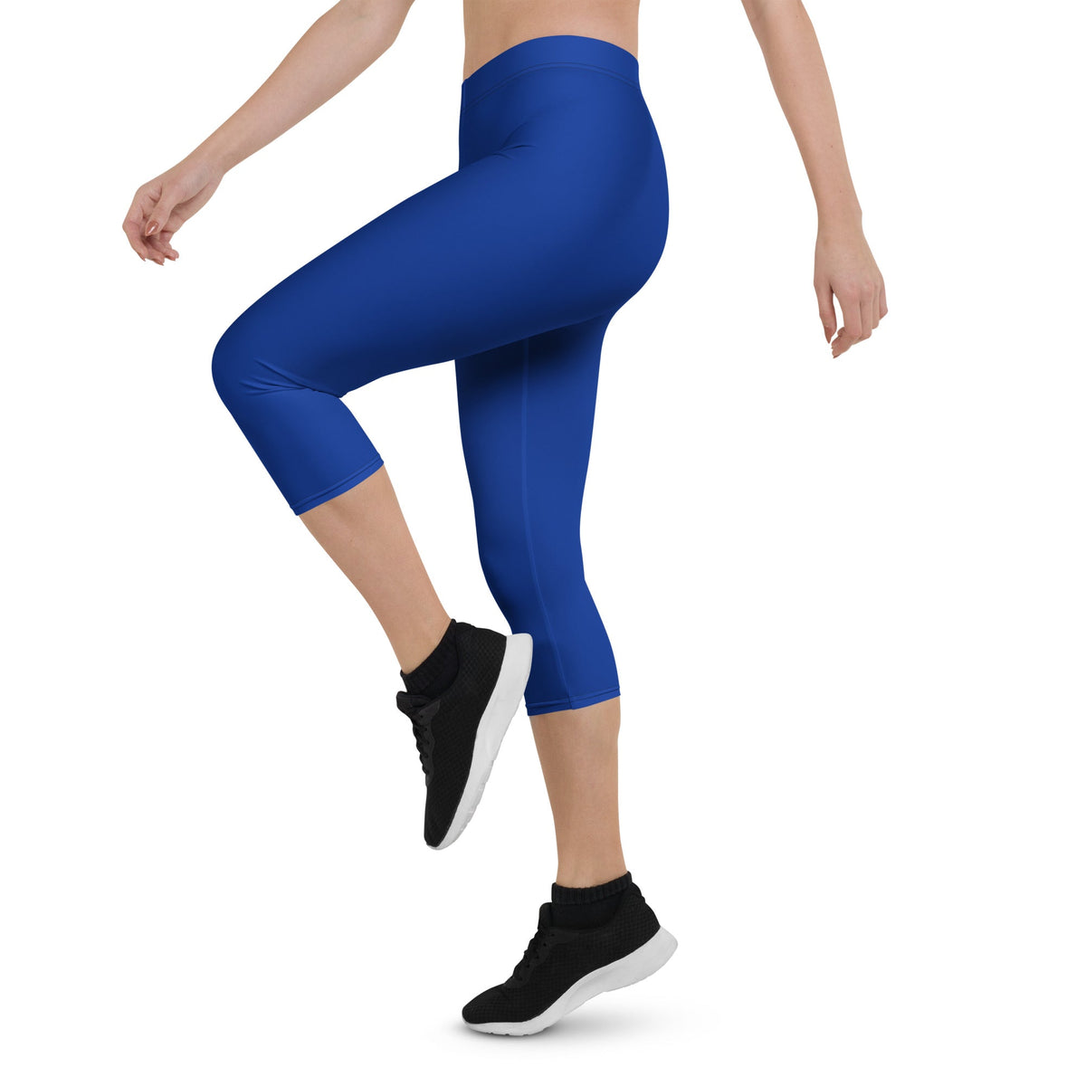 Barbados Blue Capri Leggings - Conscious Apparel Store