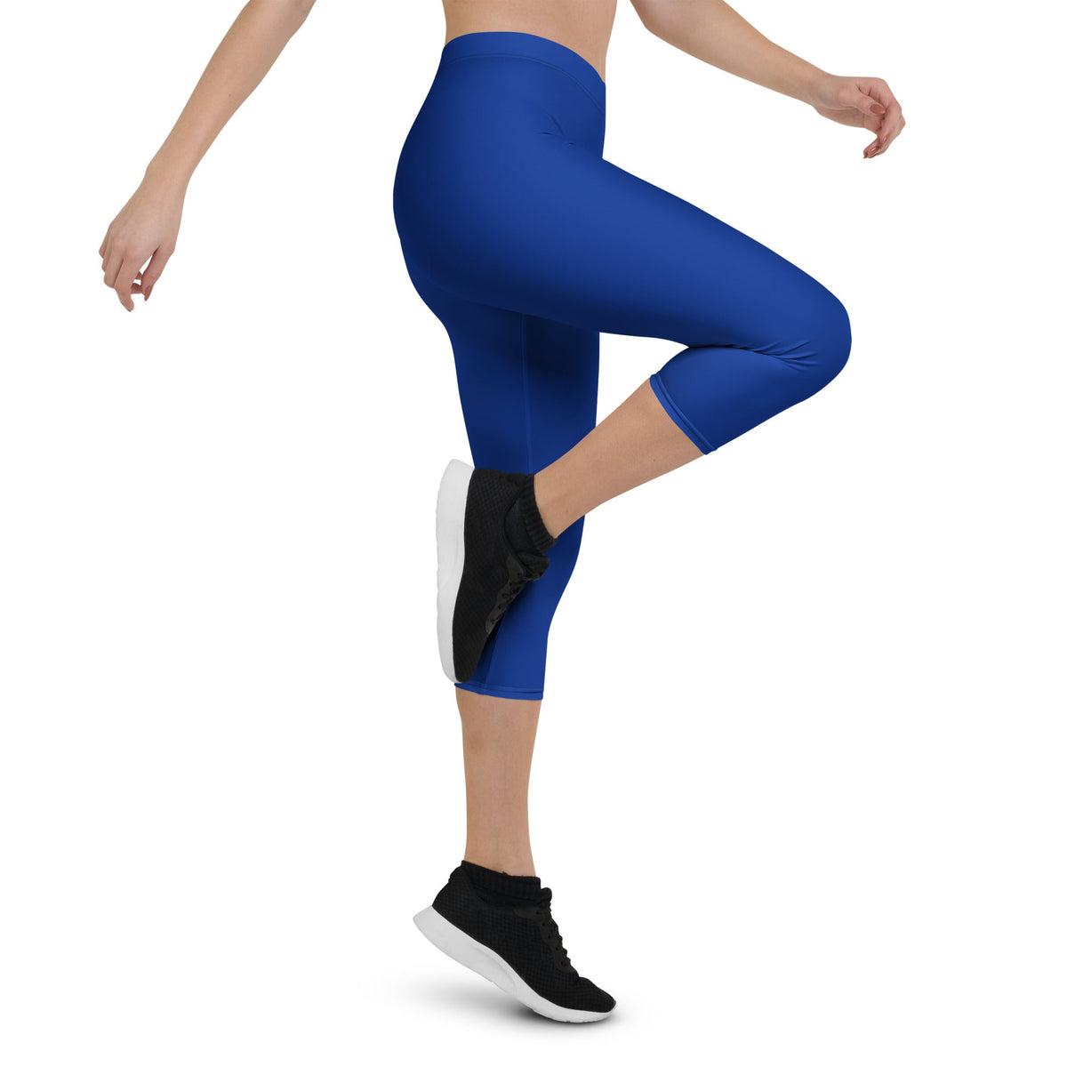 Barbados Blue Capri Leggings - Conscious Apparel Store