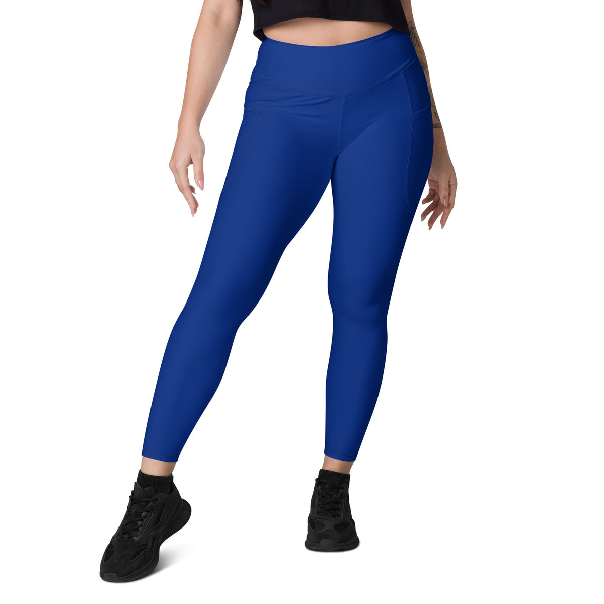 Barbados Blue Leggings with pockets - Conscious Apparel Store