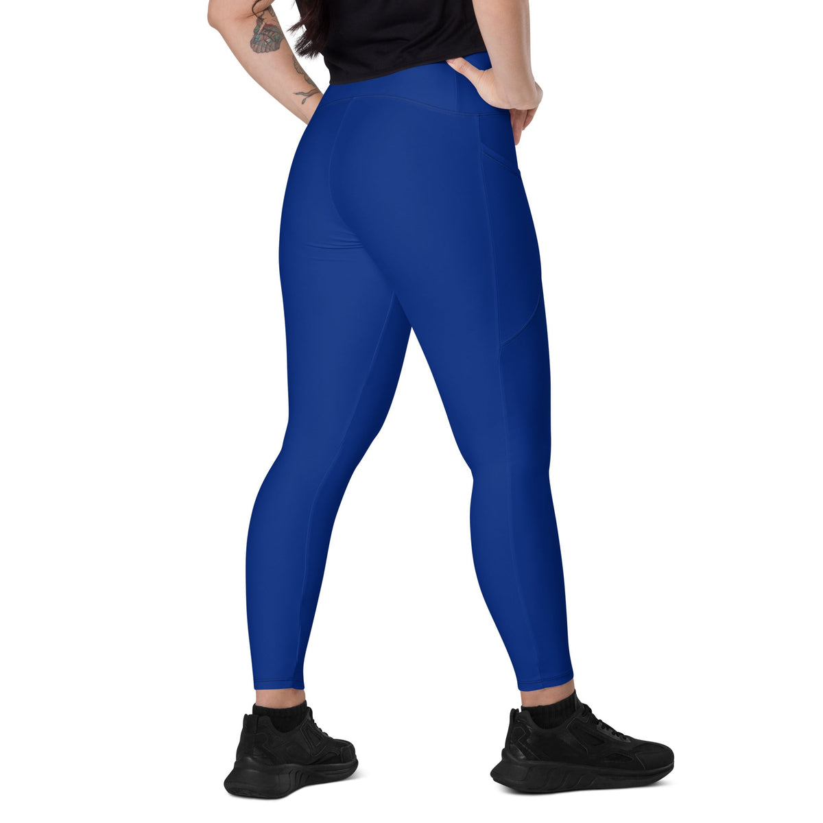 Barbados Blue Leggings with pockets - Conscious Apparel Store