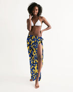 Barbados Flag Camo All-Over Print Swim Cover Up - Conscious Apparel Store