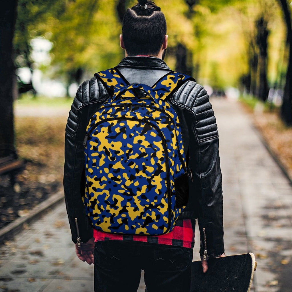 Barbados Flag Camo Casual Backpack - Conscious Apparel Store