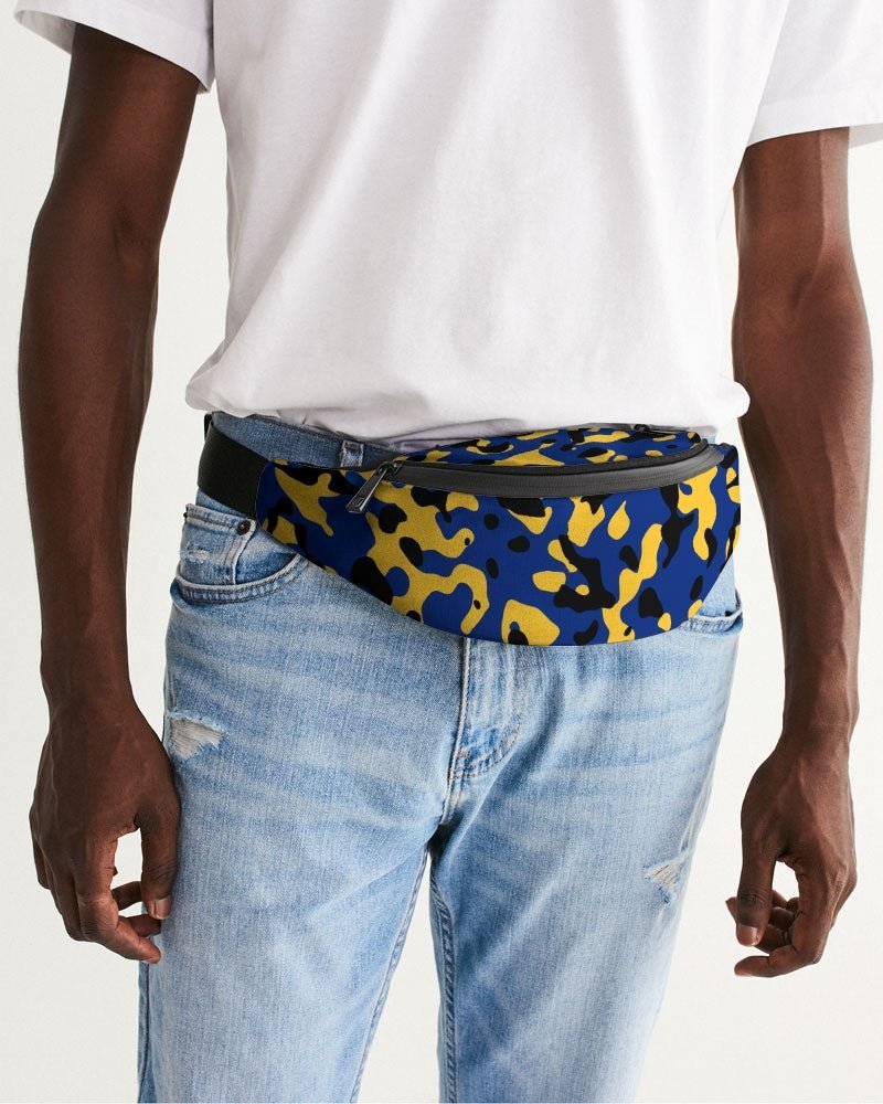 Barbados Flag Camo Crossbody Sling Bag - Conscious Apparel Store