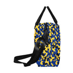 Barbados Flag Camo Large Capacity Duffle Bag - Conscious Apparel Store