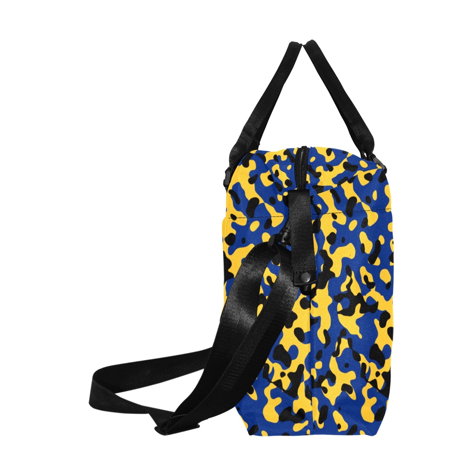Barbados Flag Camo Large Capacity Duffle Bag - Conscious Apparel Store