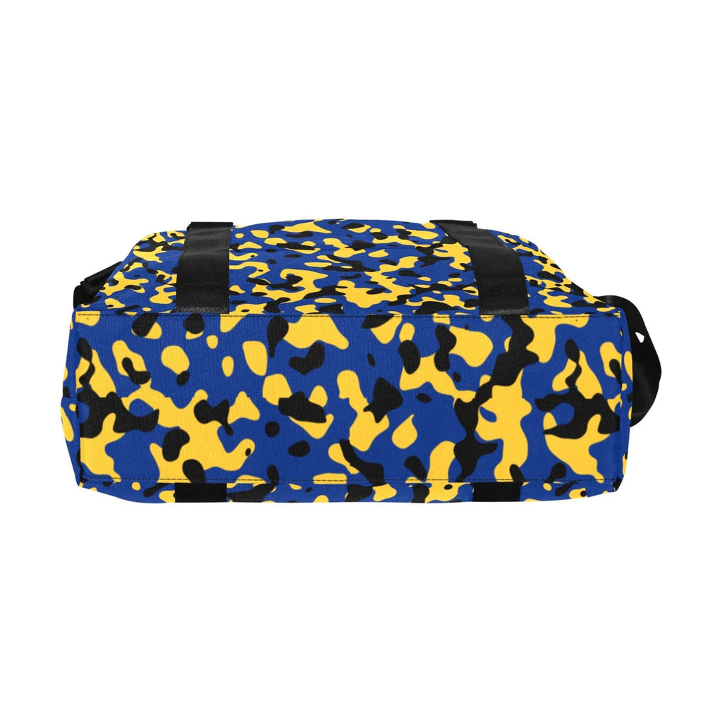 Barbados Flag Camo Large Capacity Duffle Bag - Conscious Apparel Store