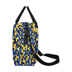 Barbados Flag Camo Large Capacity Duffle Bag - Conscious Apparel Store