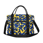 Barbados Flag Camo Large Capacity Duffle Bag - Conscious Apparel Store
