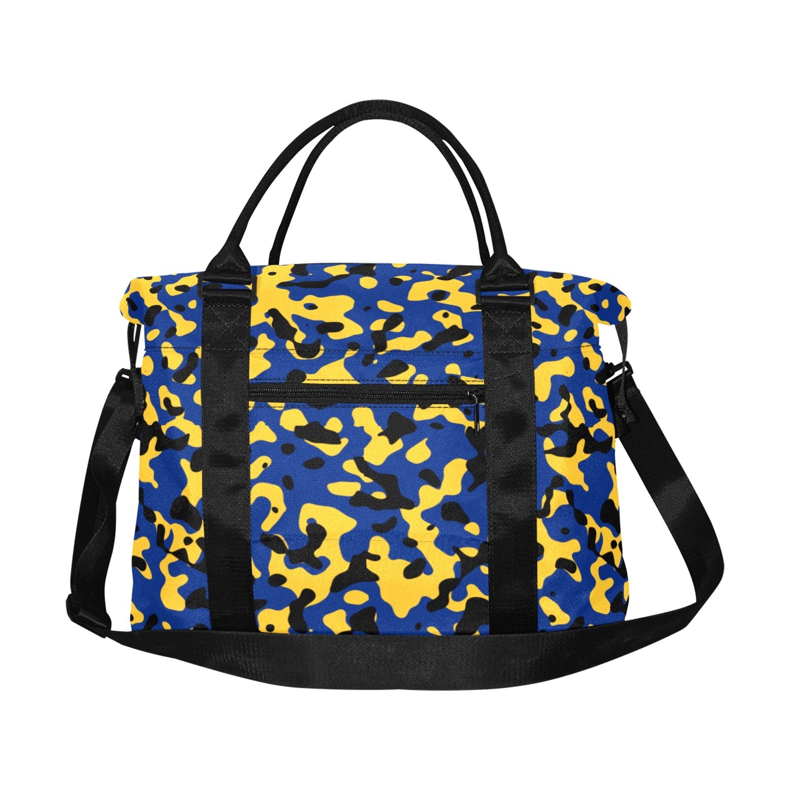 Barbados Flag Camo Large Capacity Duffle Bag - Conscious Apparel Store