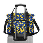 Barbados Flag Camo Large Capacity Duffle Bag - Conscious Apparel Store