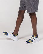 Barbados Flag Camo Men's Two - Tone Sneaker - Conscious Apparel Store