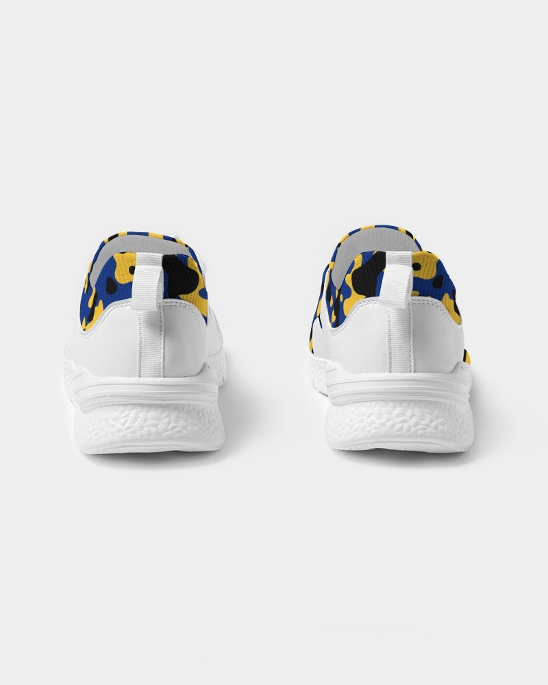 Barbados Flag Camo Men's Two - Tone Sneaker - Conscious Apparel Store