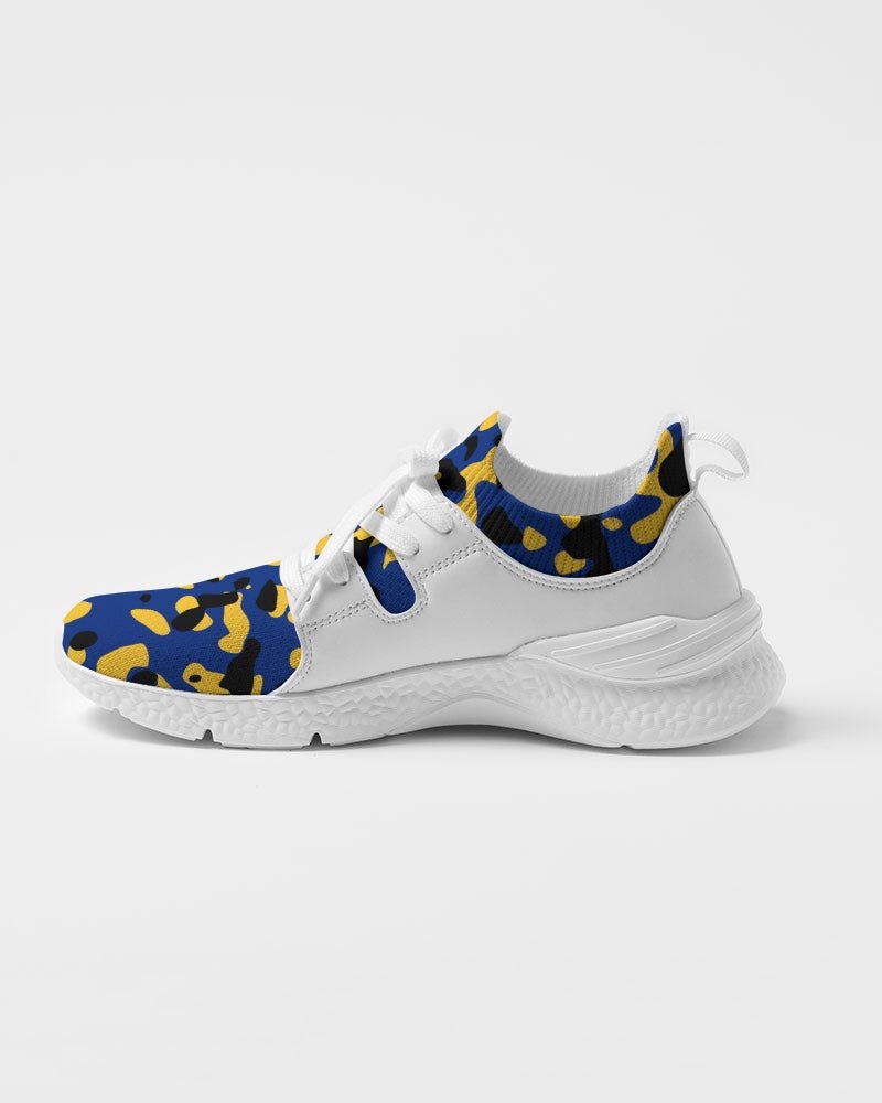 Barbados Flag Camo Men's Two - Tone Sneaker - Conscious Apparel Store