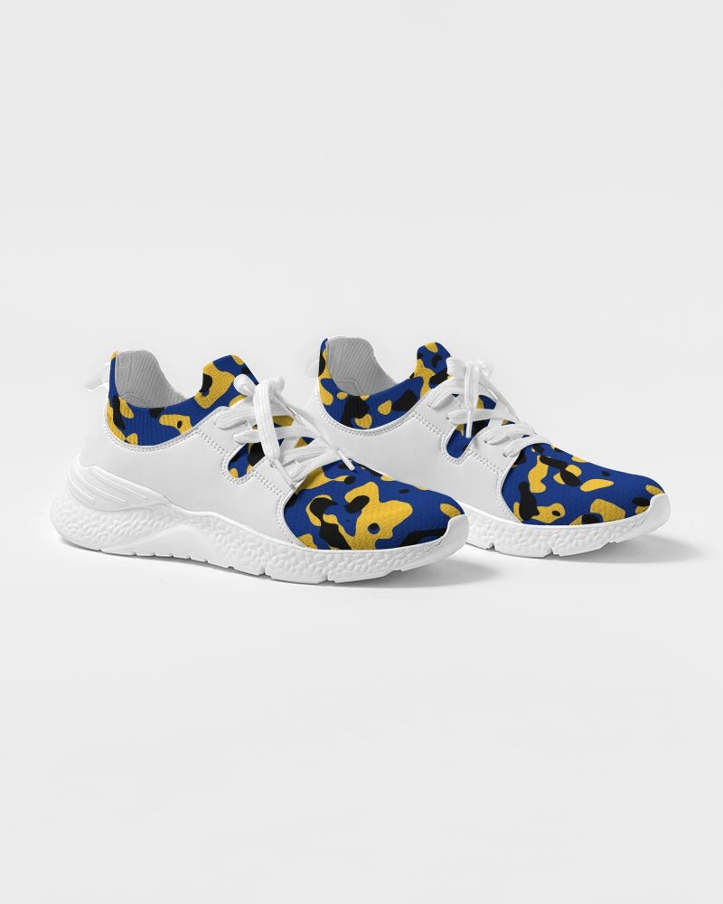 Barbados Flag Camo Men's Two - Tone Sneaker - Conscious Apparel Store