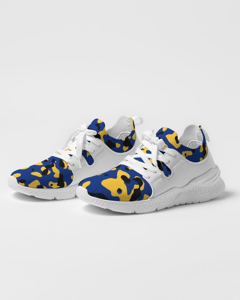 Barbados Flag Camo Men's Two-Tone Sneaker - Conscious Apparel Store