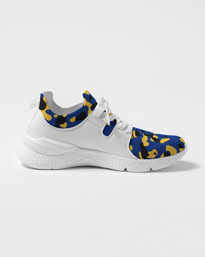 Barbados Flag Camo Men's Two - Tone Sneaker - Conscious Apparel Store