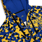 Barbados Flag Camo Unisex zip hoodie - Conscious Apparel Store