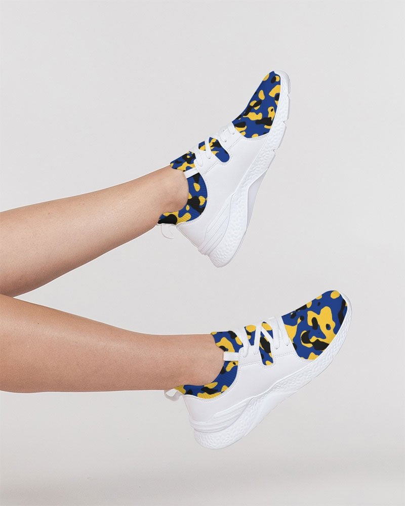 Barbados Flag Camo Women's Two - Tone Sneaker - Conscious Apparel Store
