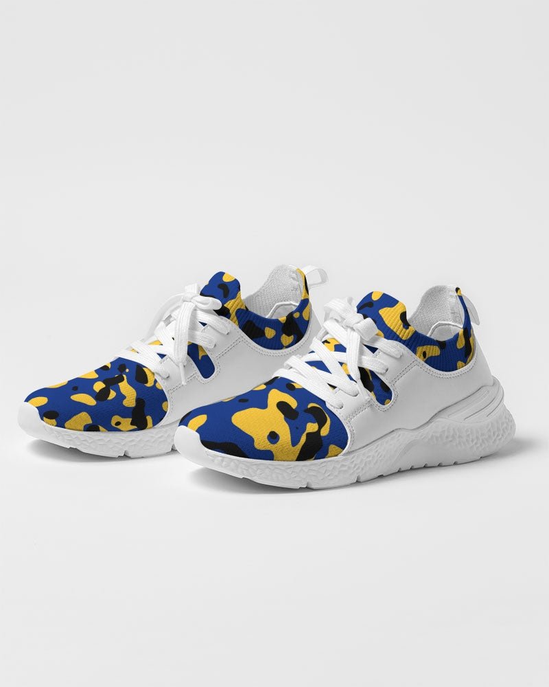 Barbados Flag Camo Women's Two - Tone Sneaker - Conscious Apparel Store