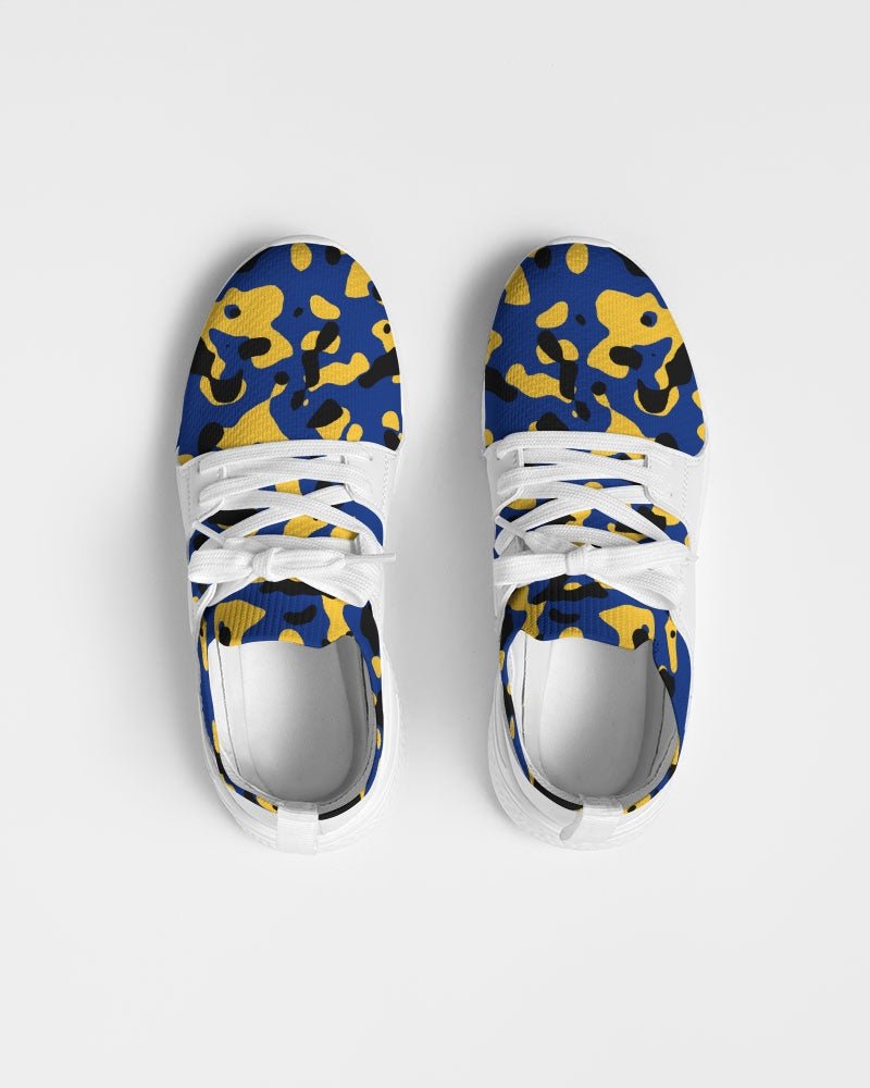 Barbados Flag Camo Women's Two - Tone Sneaker - Conscious Apparel Store