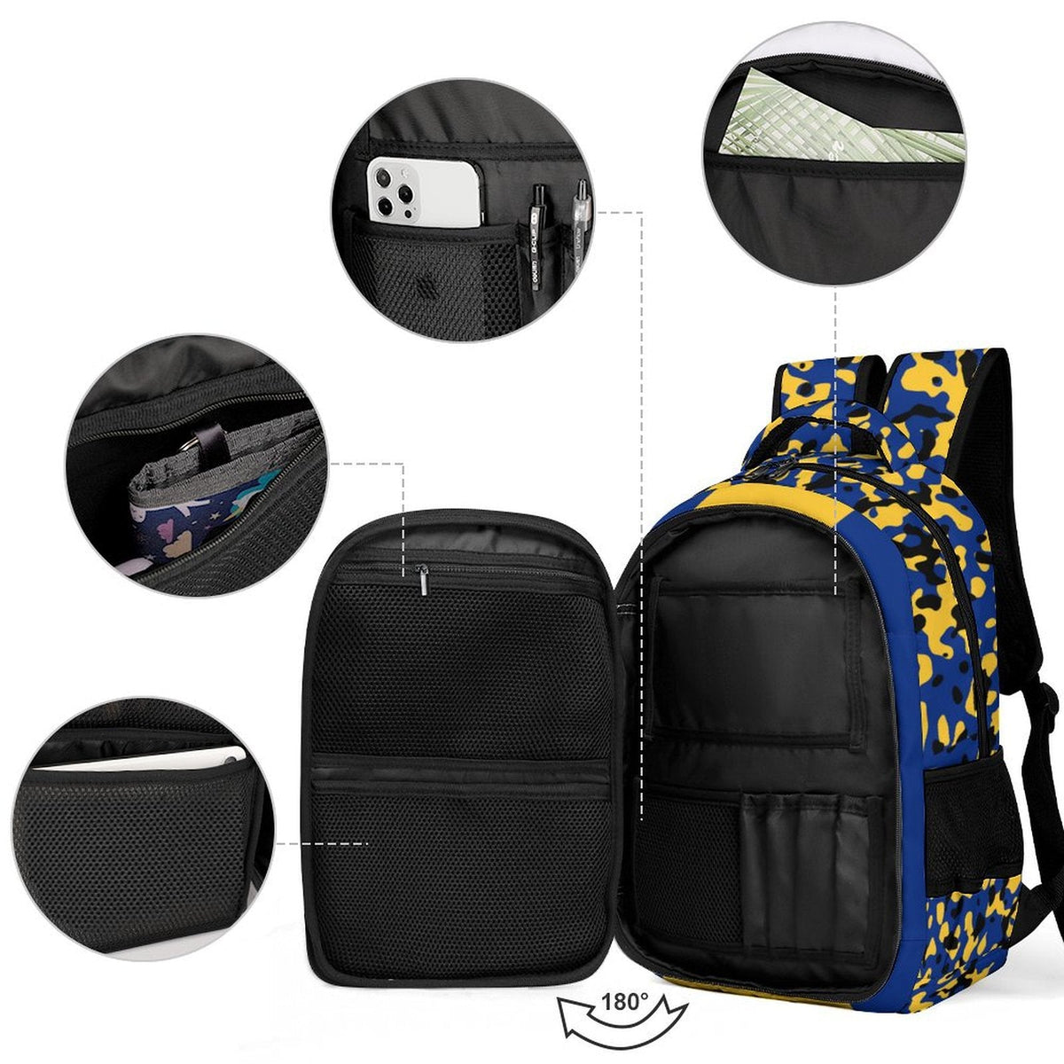 Barbados Flag Casual Backpack - Conscious Apparel Store