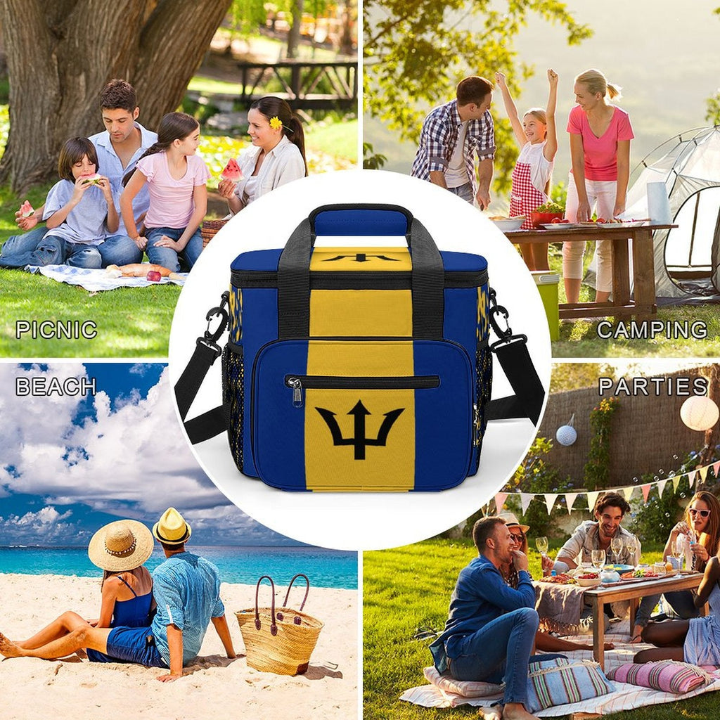 Barbados Flag Insulated Cooler Bag - Conscious Apparel Store