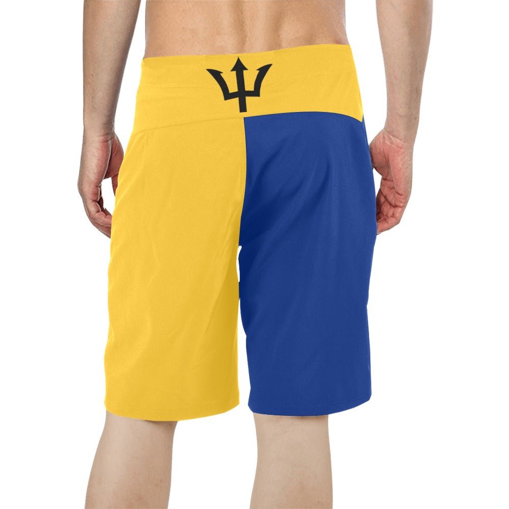 Barbados Flag Men's Board Shorts - Conscious Apparel Store
