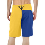 Barbados Flag Men's Board Shorts - Conscious Apparel Store