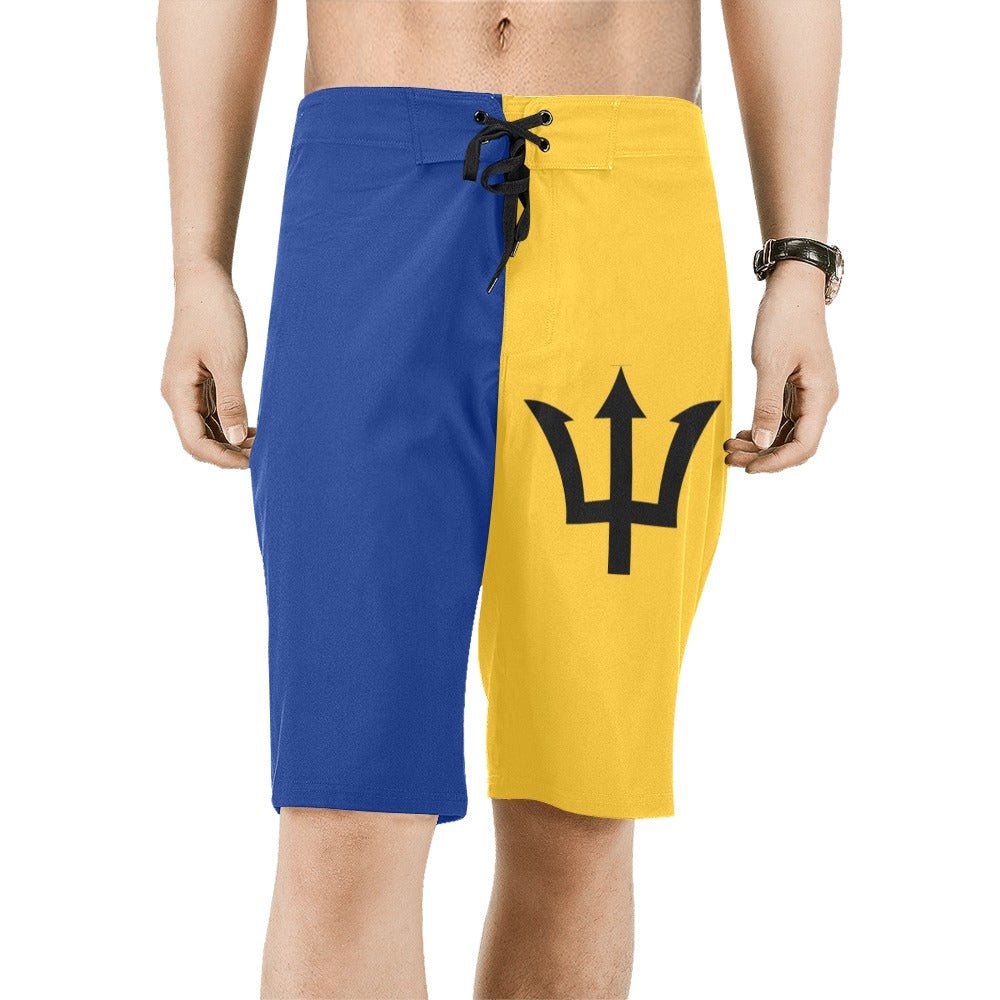 Barbados Flag Men's Board Shorts - Conscious Apparel Store