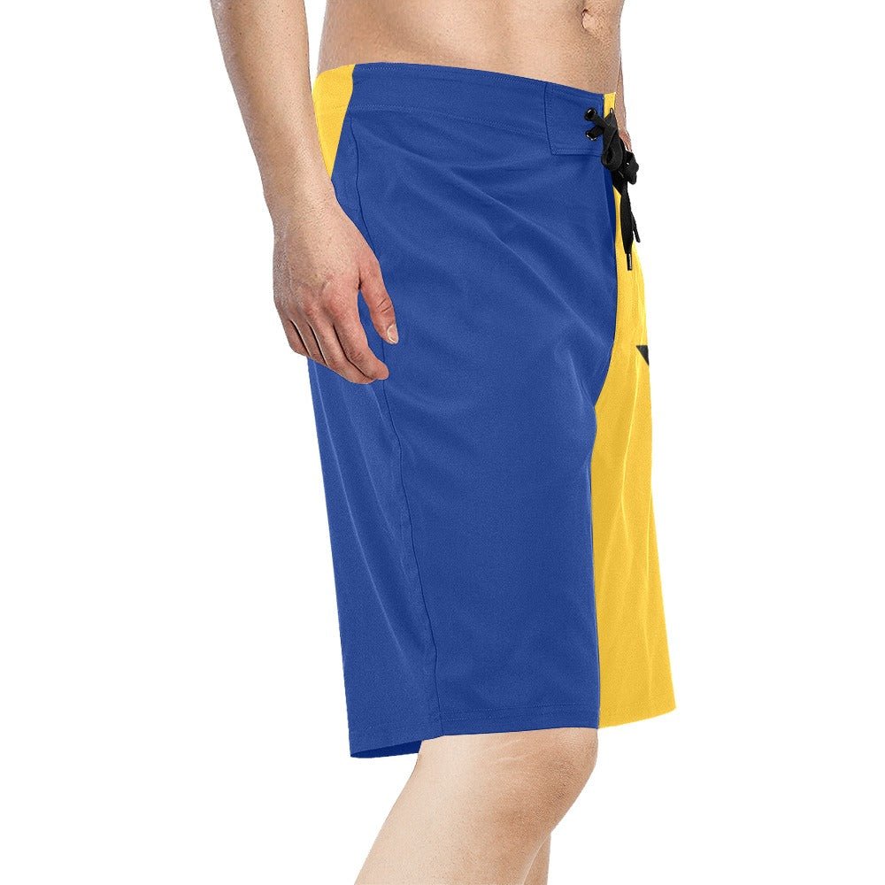 Barbados Flag Men's Board Shorts - Conscious Apparel Store