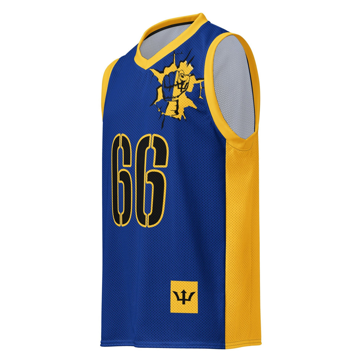 Barbados Flag Premium Sport Jersey Tank Top - Conscious Apparel Store