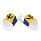 Barbados Flag Women's Slide Sandals - Conscious Apparel Store
