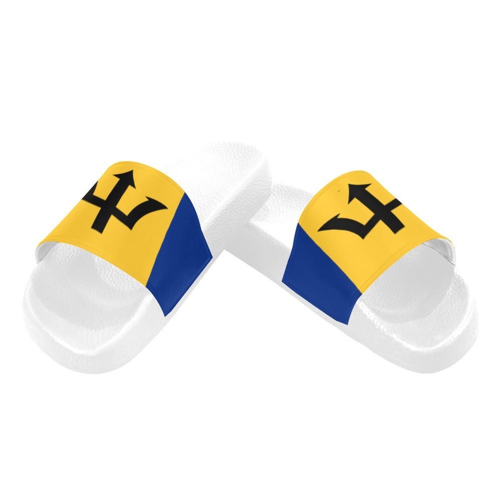 Barbados Flag Women's Slide Sandals - Conscious Apparel Store