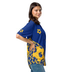 Barbados Football Themed Button-Down Sport Jersey - Conscious Apparel Store