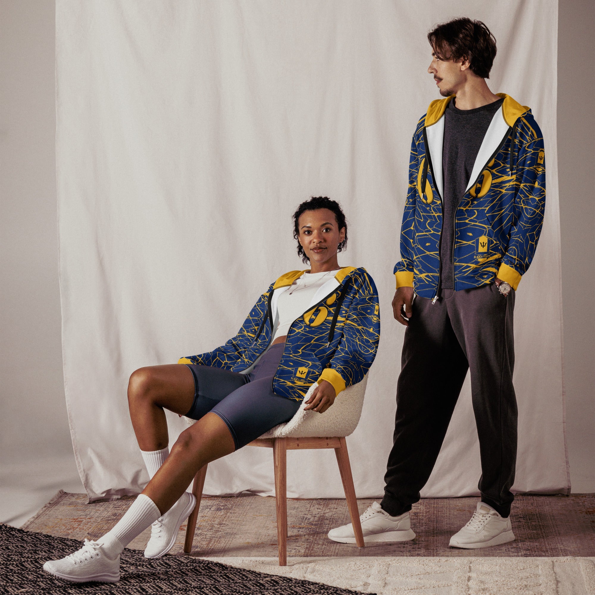 Barbados Football Unisex zip hoodie - Conscious Apparel Store