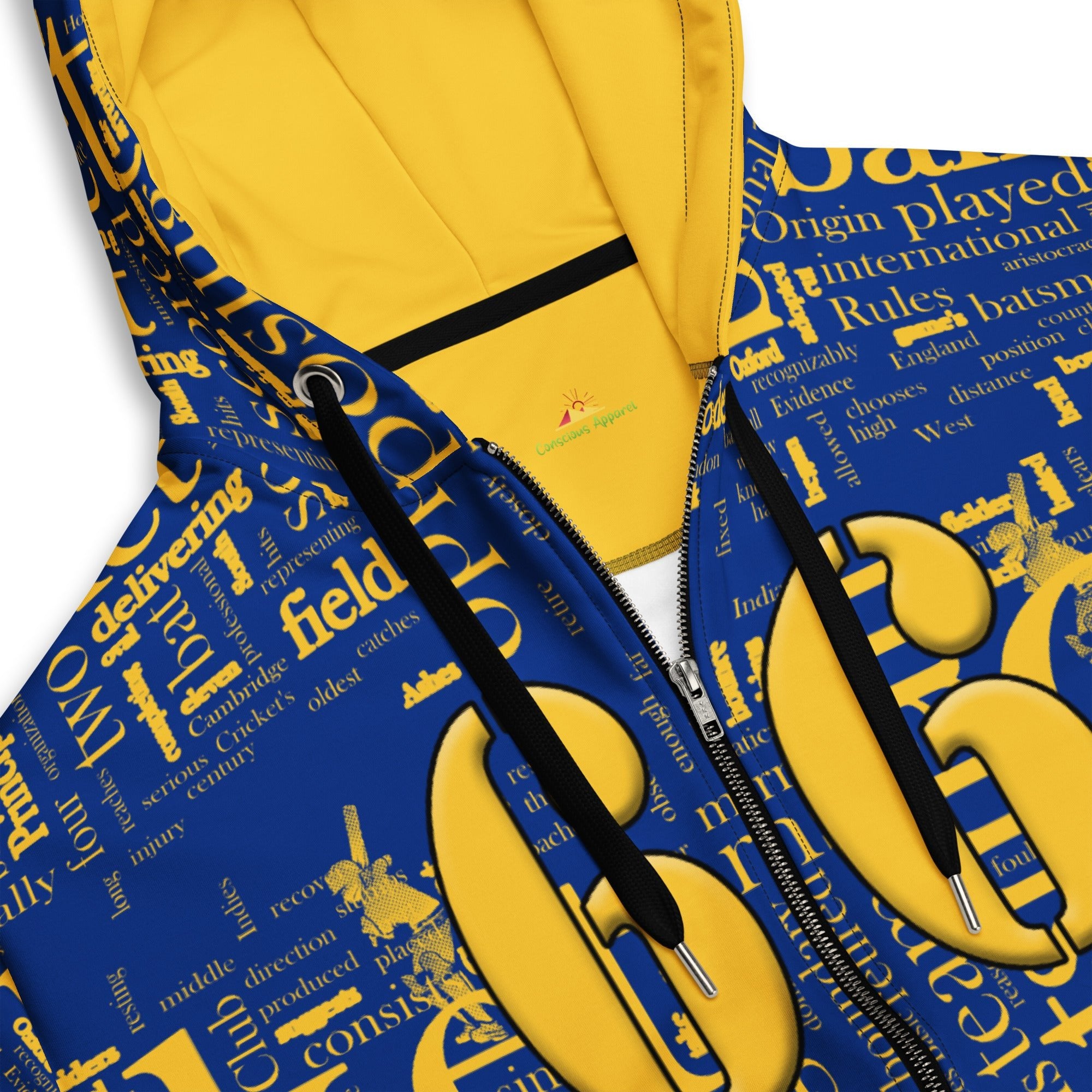 Barbados (WI) Cricket Unisex zip hoodie - Conscious Apparel Store