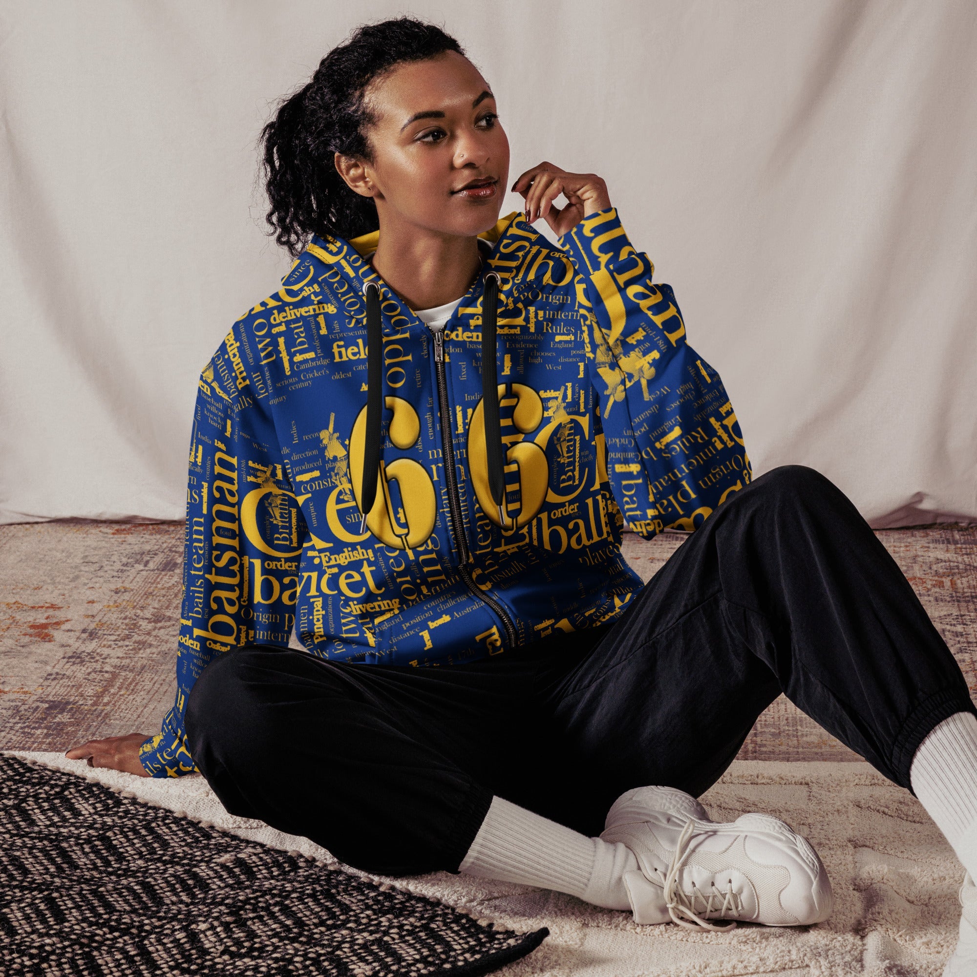 Barbados (WI) Cricket Unisex zip hoodie - Conscious Apparel Store