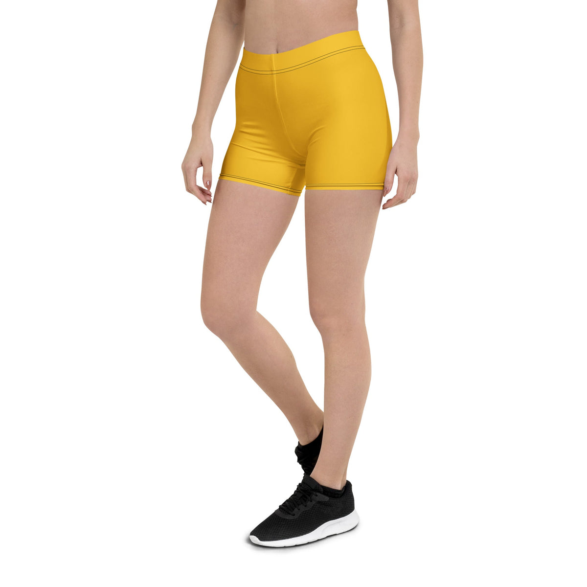 Barbados Yellow Leggings Shorts - Conscious Apparel Store