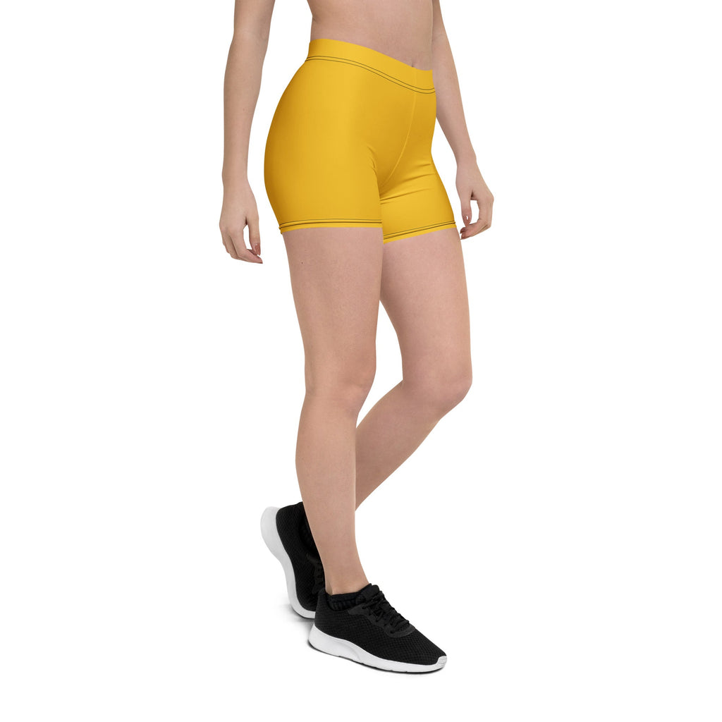 Barbados Yellow Leggings Shorts - Conscious Apparel Store