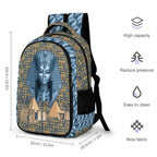 Nubian Queen Casual Backpack (Blue) (5 Colors Available)